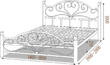 Ліжко Джоконда на дерев'яних ніжках