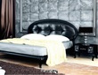 Кровать Пиония (черный-серебро)