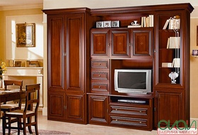 Стенка Капри шкаф (лак)