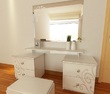 Туалетный столик Богема (белый глянец)