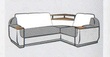Угловой диван Маэстро-столик