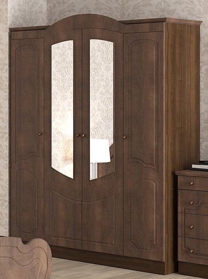 Шкаф 4Д Виктория темная