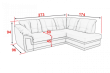 Угловой диван Триумф с одним подлокотником