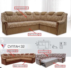 Угловой диван Султан 32
